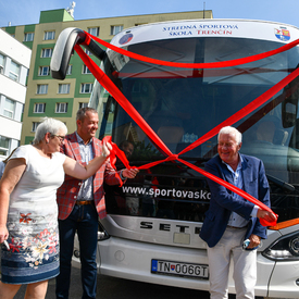 Návšteva významenej osobnosti svetovej cyklistiky Patricka Lefevera v Trenčianskom kraji